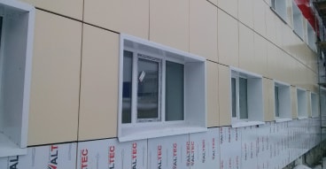 Касетний вентильований фасад