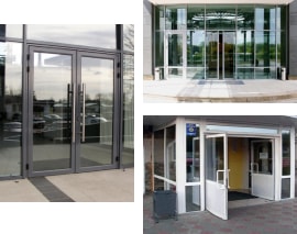 Розпашні портальні митників вхідні групи з алюмінієвого профілю Розпашні портальні митників вхідні групи з алюмінієвого профілю