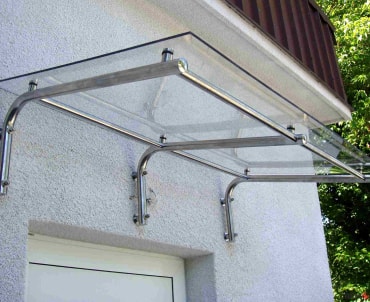 Виготовлення скляних козирків