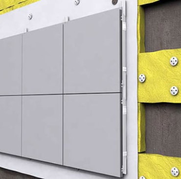 Ремонт і заміна касет з композиту вентильованого фасаду