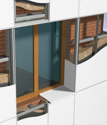 Ремонт примикань вентильованого фасаду Ремонт примикань вентильованого фасаду