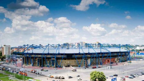 Скління стадіона-учасника UEFA Euro 2012 «Металіст»