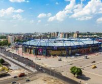 Скління стадіона-учасника UEFA Euro 2012 «Металіст»