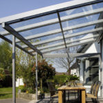 Скляний навіс над терасою ціна